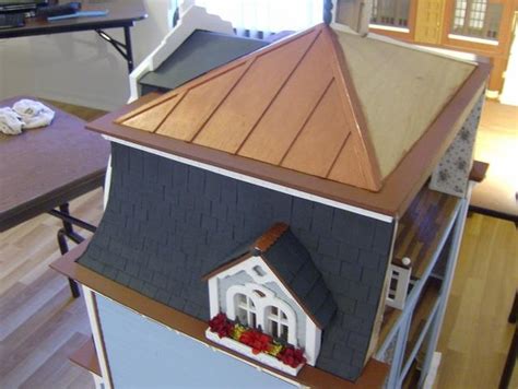 sheet metal roof for toy house|miniature roofing for doll house.